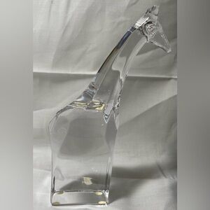 Vintage Orrefors Swedish Crystal Giraffe Figurine Signed Collectible